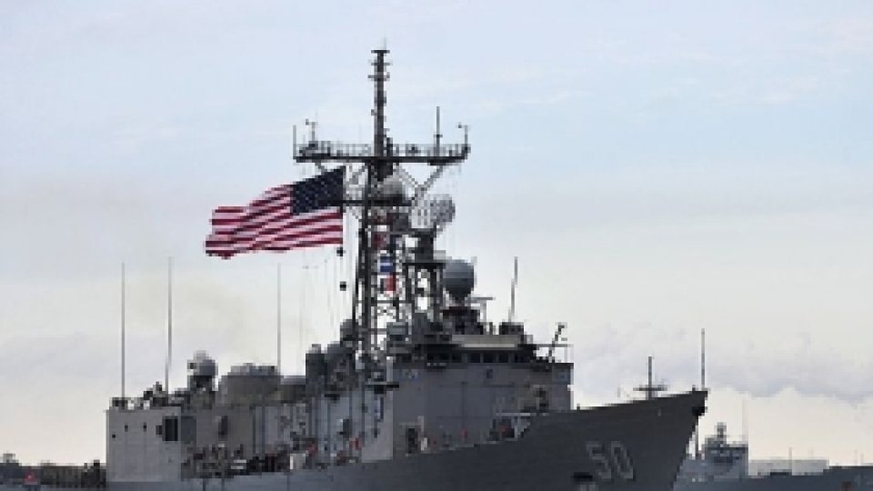 The American cruiser USS Vella Gulf arrived in Constanta