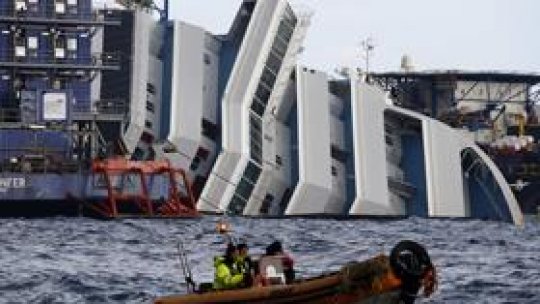 Epava navei Costa Concordia, pregătită de evacuare