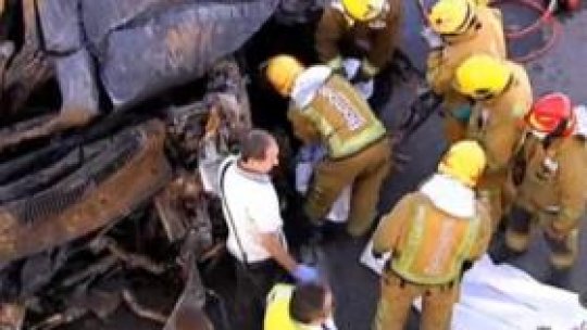 Opt români au murit într-un accident  rutier în Spania