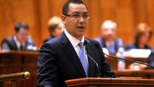 Prim-ministrul Victor Ponta candidează la preşedinţie