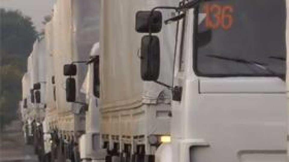 Convoiul umanitar rus, ''blocat la frontieră''