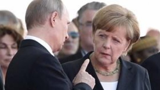 Cancelarul german, Angela Merkel, soseşte astăzi la Kiev