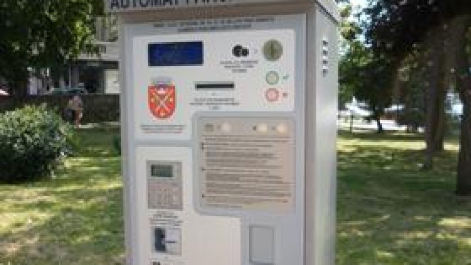 Automate pentru plata parcării, în centrul Sibiului