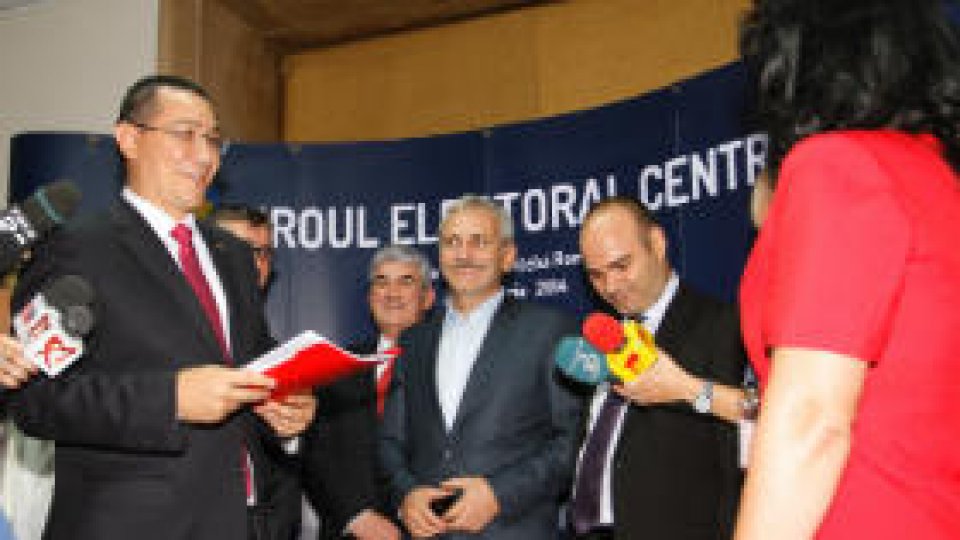 Victor Ponta şi-a depus candidatura la alegerile prezidențiale