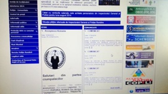 Siteul Poliției Române, spart de hackeri