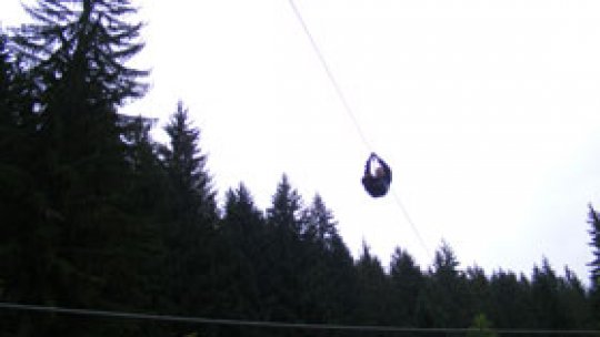 Cea mai mare instalație de tiroliene, la Brașov