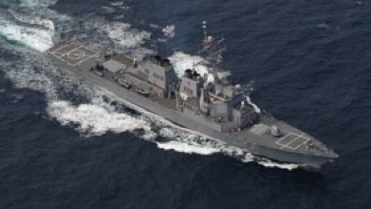 Distrugãtorul USS Ross, în portul Constanţa