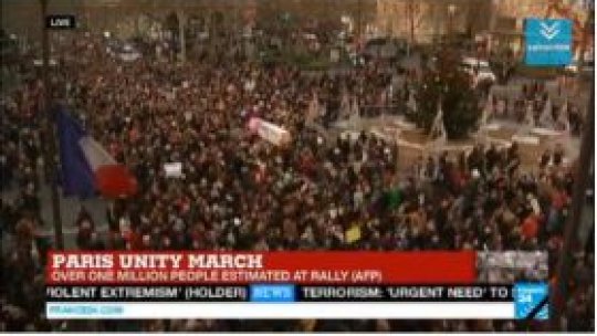 Marşuri de solidaritate cu Franţa, în zeci de oraşe ale lumii