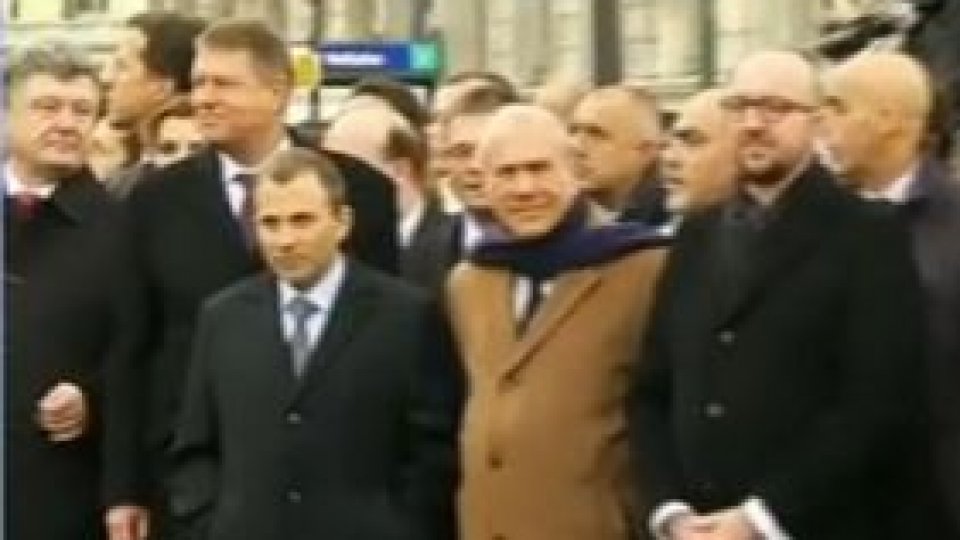 Iohannis: "Am fost la un marş al solidarităţii internaţionale"