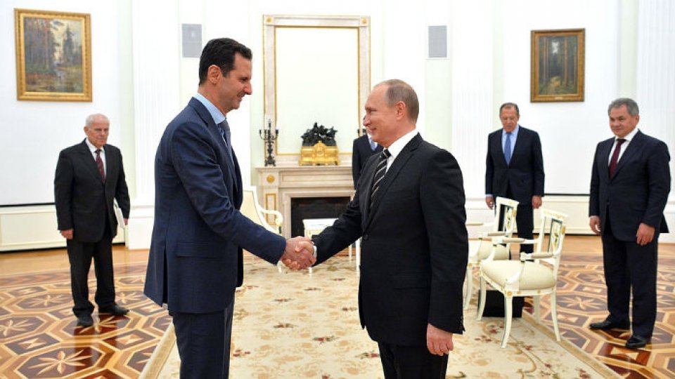 Bashar al-Assad, în vizită fulger la Moscova