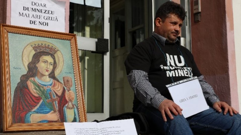 Preşedintele Sindicatului de la Mina Lonea continuă greva foamei