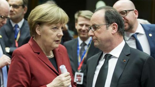 Angela Merkel şi François Hollande, vizită istorică în Parlamentul European