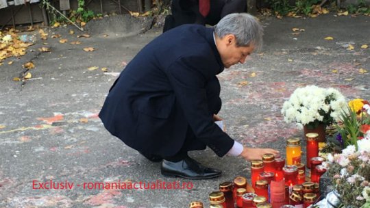 Premierul desemnat, Dacian Cioloș, s-a recules în fața clubului Colectiv