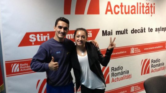 Campionii gimnasticii româneşti, în studioul Radio România Actualități