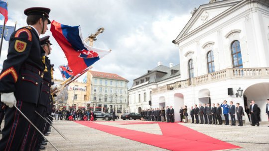 Ceremonii la Cimitirul Militar al Armatei Române din Zvolen, Slovacia