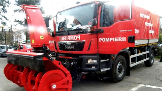 Autospecială nouă pentru zăpadă și incendii la ISU Argeș