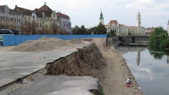 Riscul de inundaţii, redus cu 95% pe valea Pârâului Pasteur din Oradea