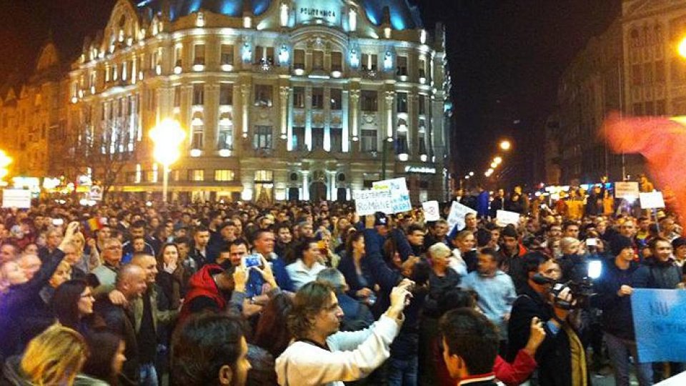 Aproximativ 5.000 de oameni au ieşit în stradă la Timişoara