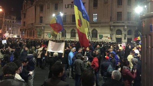 A cincea zi de proteste în Piața Universității din capitală
