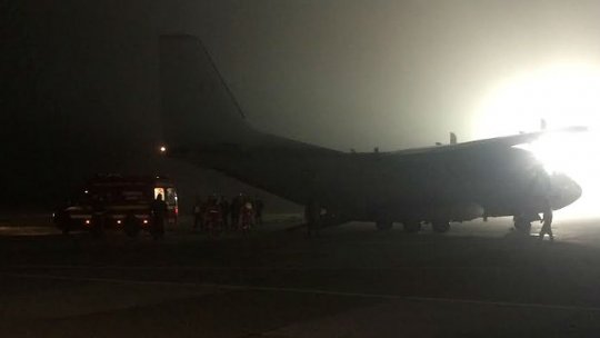 Un avion NATO, cu zece răniţi în Colectiv, a decolat noaptea trecută