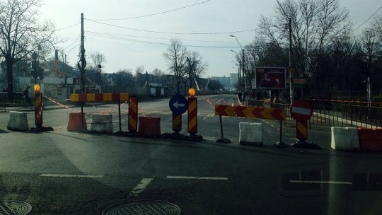 Trafic de coșmar din cauza restricției de pe b-dul Eroilor din București