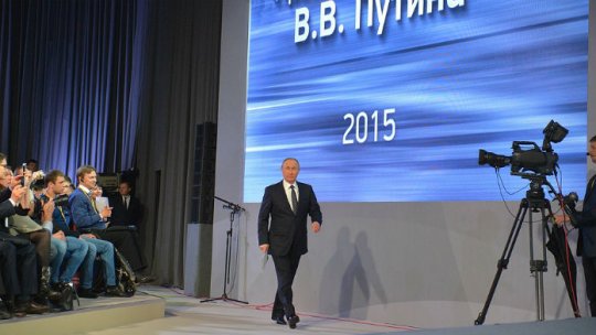 Terorismul şi criza ruso-turcă, în conferința anuală a lui Vladimir Putin