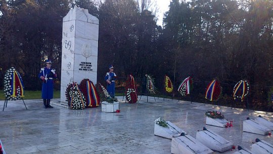 Ceremonie la Monumentul Eroilor Jandarmi de la Aeroportul Otopeni