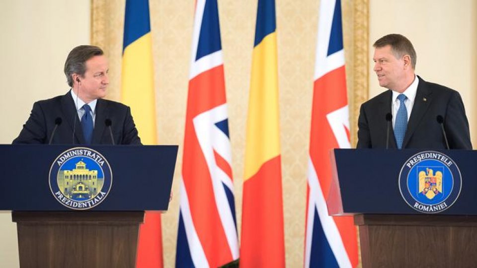 Klaus Iohannis şi premierul britanic David Cameron, declaraţii comune