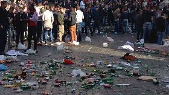 Roma devastată de ultrașii olandezi ai echipei Feyenoord