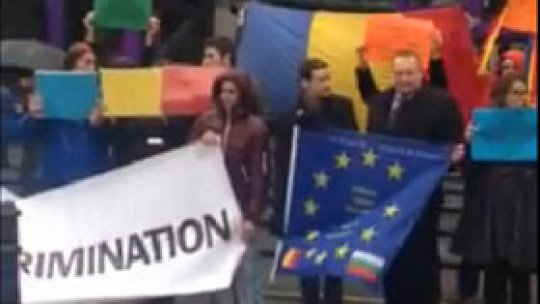 Proteste ale românilor la Londra