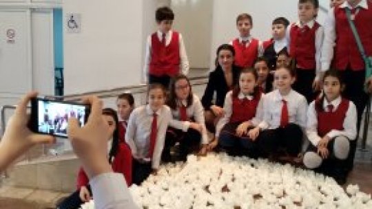 Mărțișor gigant la Galați