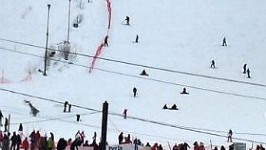 Condiții bune de schiat pe Valea Prahovei