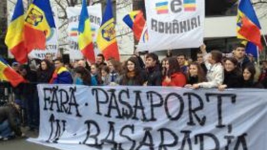 Lanț uman între MAE și Ambasada Republicii Moldova