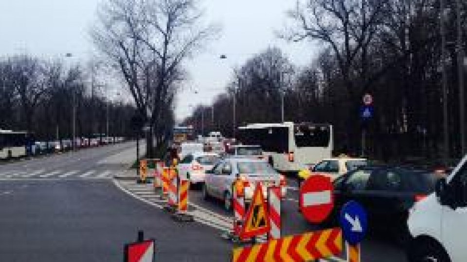 Trafic îngreunat pe Șoseaua Kiseleff din Capitală