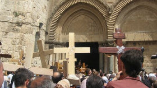 Procesiune pe drumul Sfintei Cruci la Ierusalim