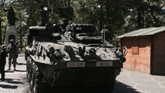 Galați: Militari americani implicați într-un accident cu mașini blindate