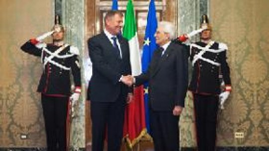Romanian president visits Italy