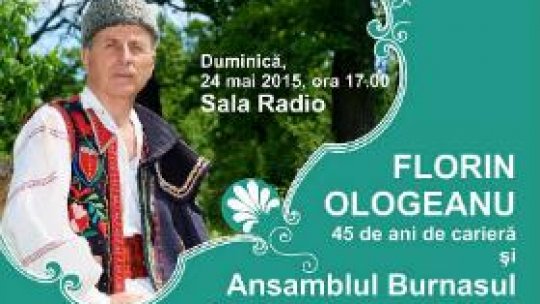 Florin Ologeanu şi Ansamblul Burnasul împreună, prin cântec, la Sala Radio