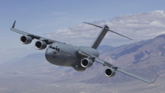 Cea mai mare aeronavă militară de transport aterizează la Sibiu
