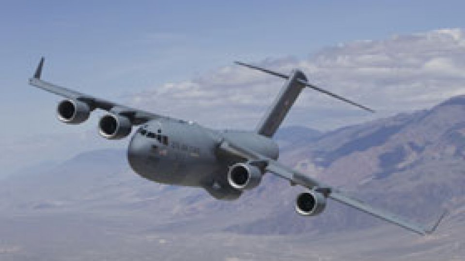 Cea mai mare aeronavă militară de transport aterizează la Sibiu