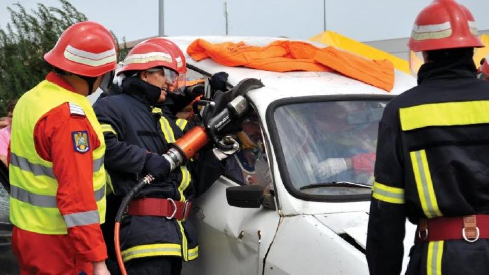 Accident în lanţ pe DN 6 în Mehedinţi