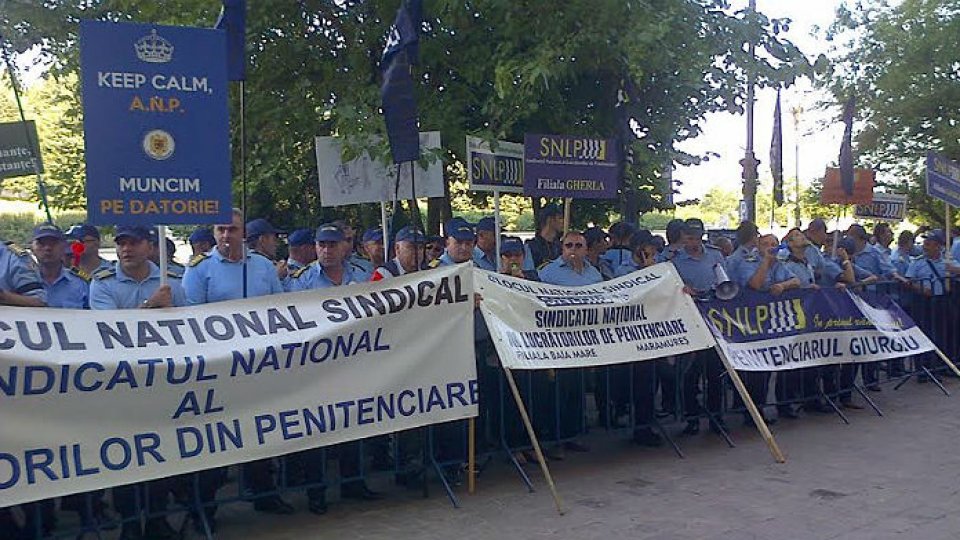 Protest al angajaților din penitenciare