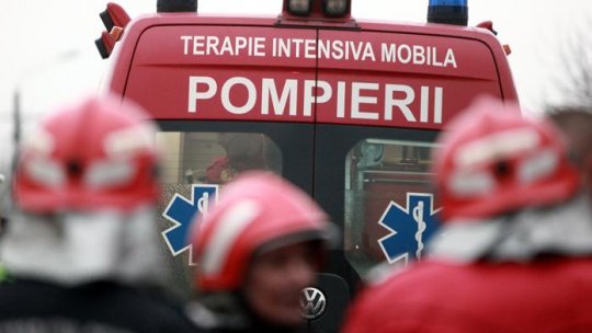 Autocar răsturnat la Baldovinești, Brăila