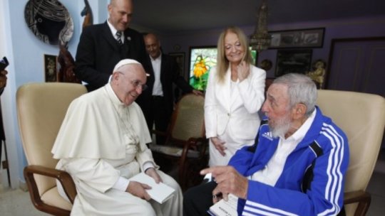 VIDEO: Papa Francisc, întâlnire cu fostul lider comunist Fidel Castro