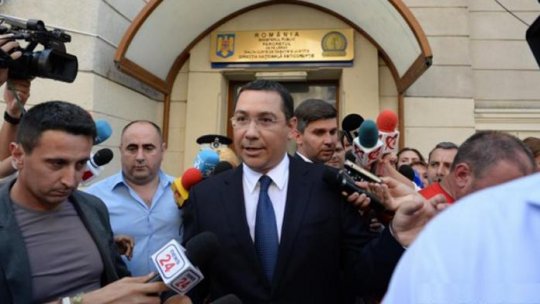 Guvernul Ponta, "susţinut de coaliţie"