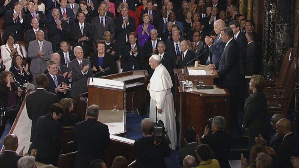 Discurs istoric al Papei Francisc în faţa Congresului SUA