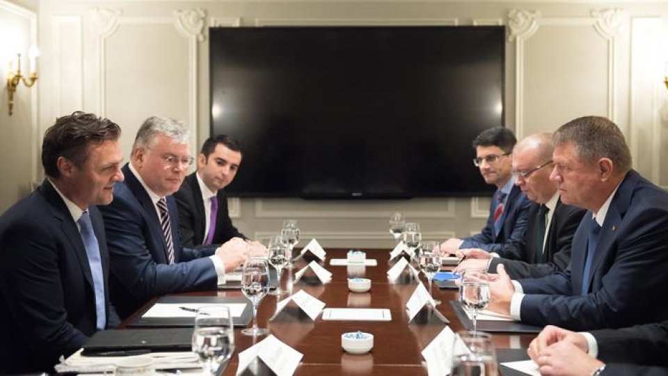 Klaus Iohannis, întâlnire cu reprezentanţi ai sectorului financiar american