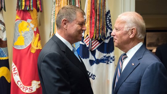 Preşedintele Klaus Iohannis a fost primit la Casa Albă