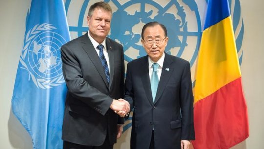 Klaus Iohannis s-a întâlnit cu secretarul general al ONU, Ban Ki-moon