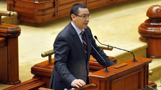 Victor Ponta rămâne la Palatul Victoria -  moţiunea PNL a eşuat